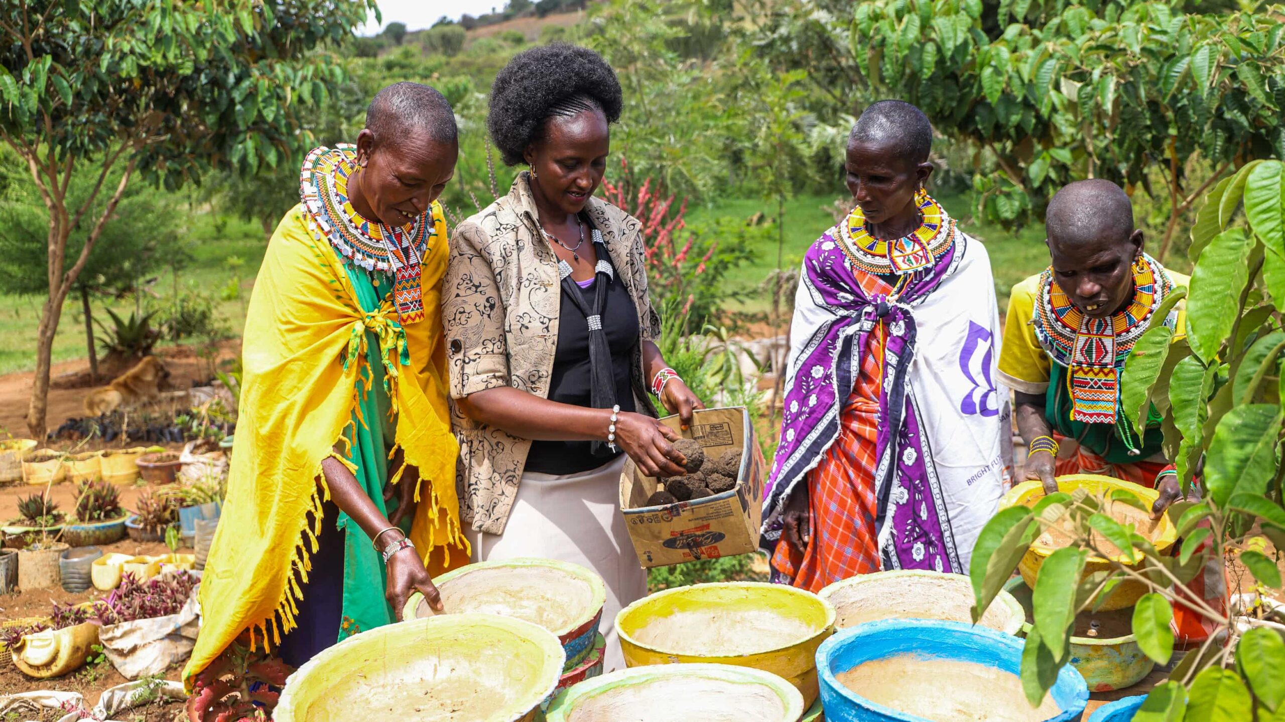 Lillian Letiwa the founder of Ngari Green Nusery/tree project. Ngari green is a link project to show the effects of climate change and adoptation mechanisms. 